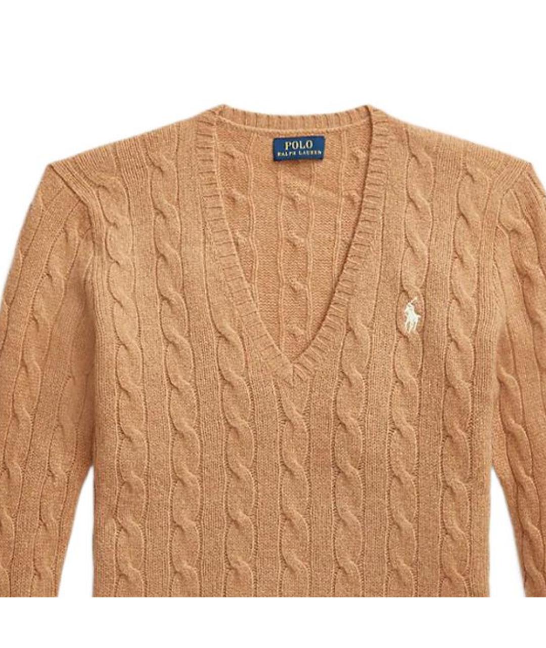 POLO RALPH LAUREN Коричневый джемпер / свитер, фото 5