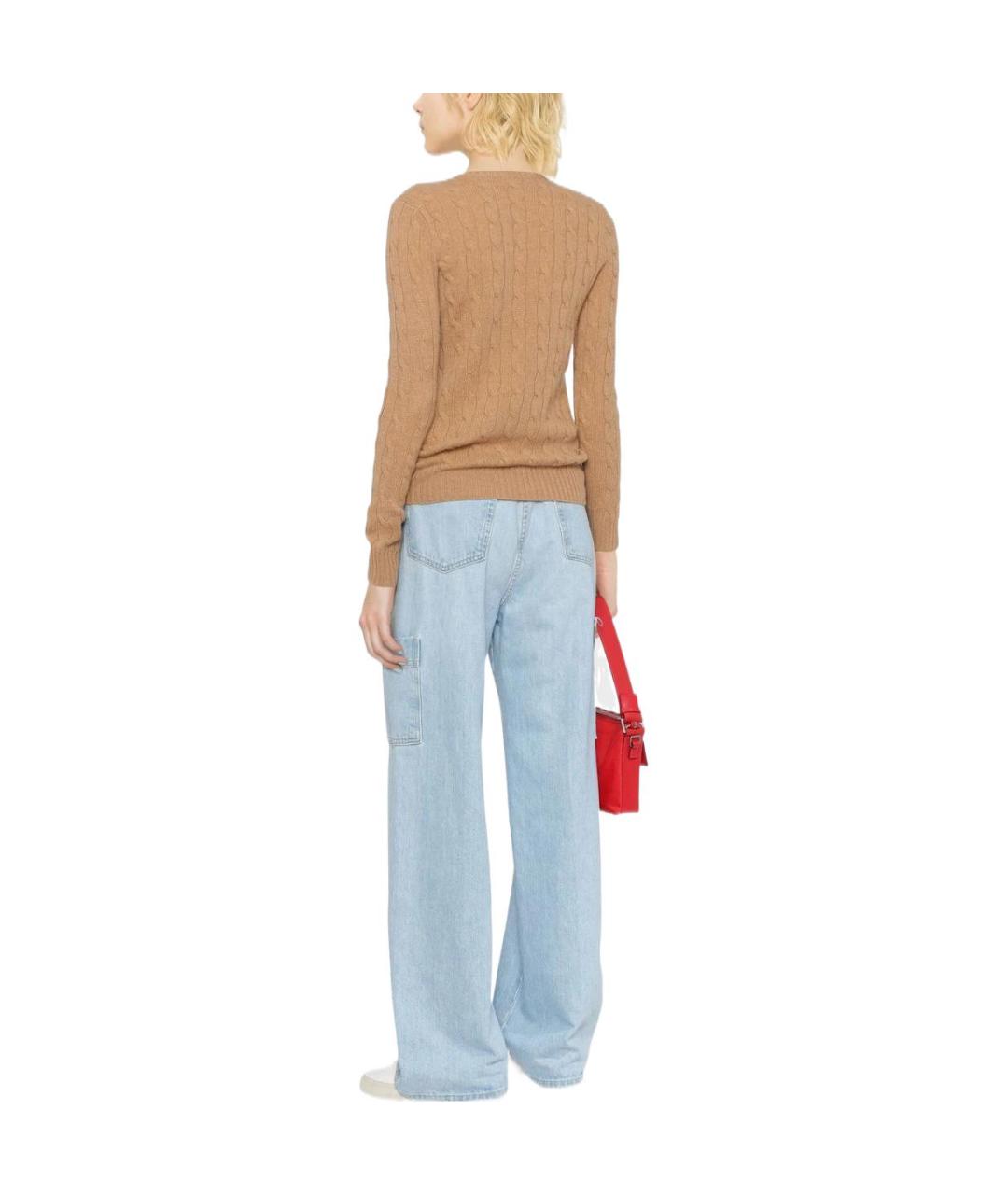 POLO RALPH LAUREN Коричневый джемпер / свитер, фото 3