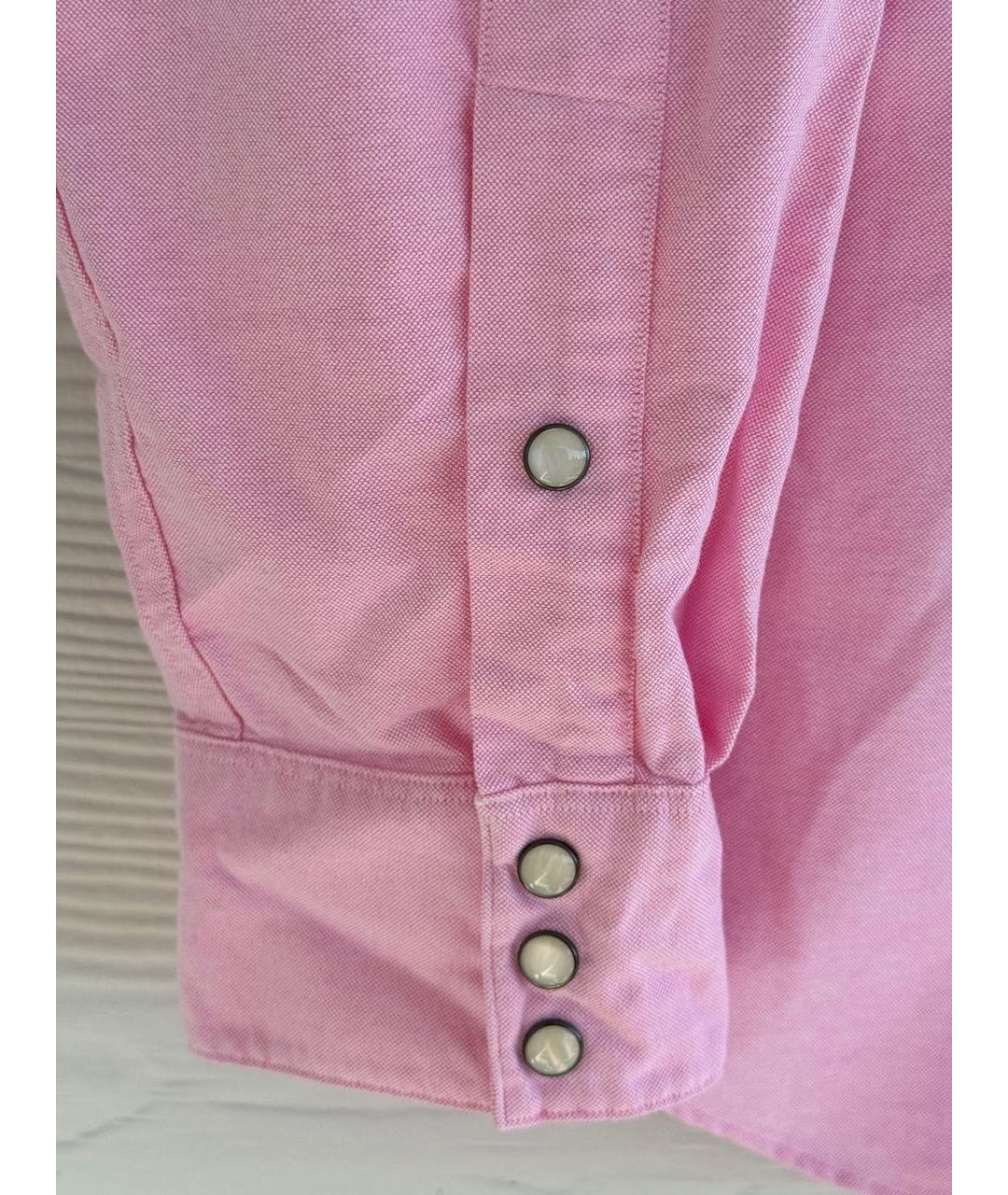 POLO RALPH LAUREN Розовая хлопковая кэжуал рубашка, фото 4