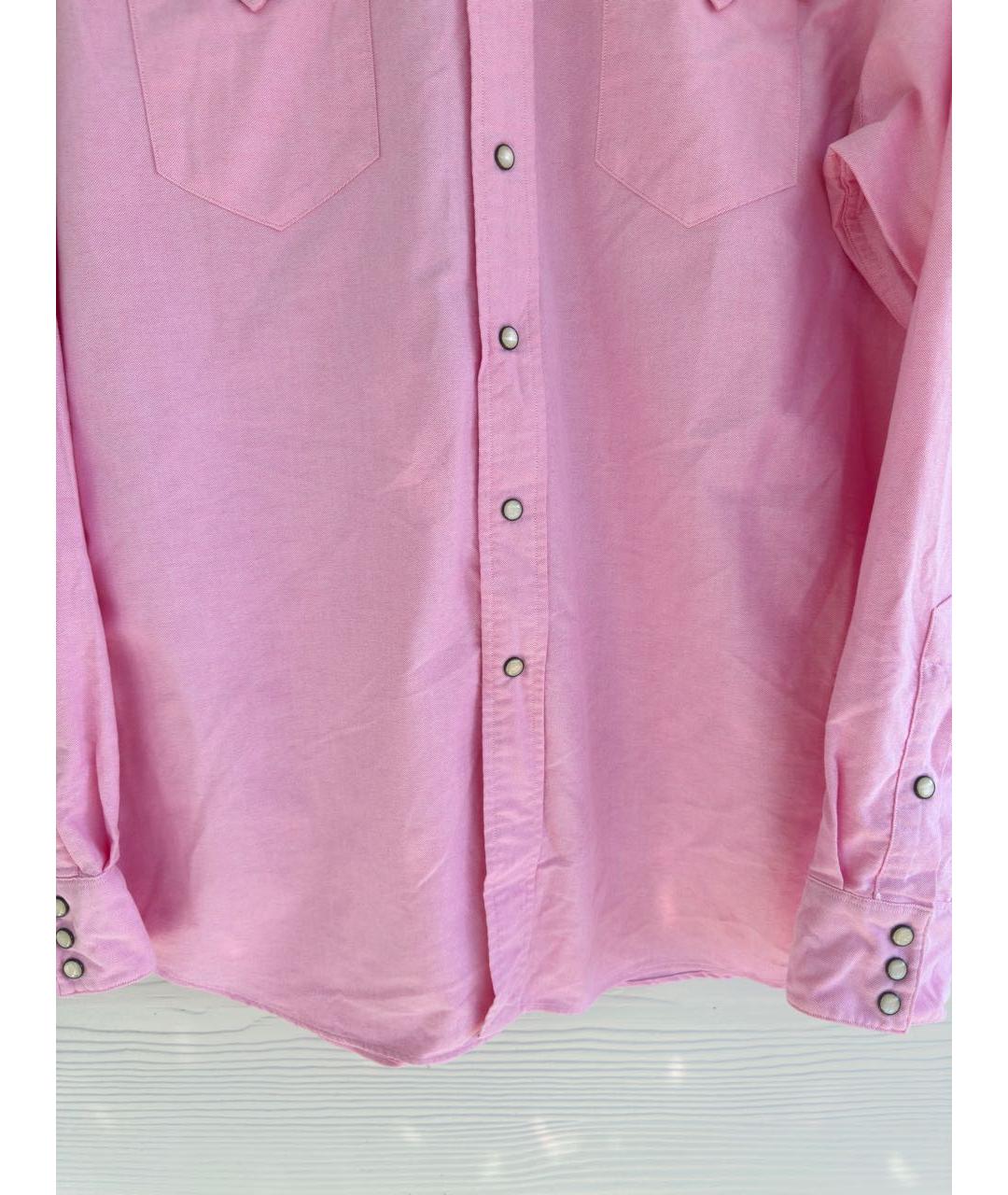 POLO RALPH LAUREN Розовая хлопковая кэжуал рубашка, фото 3
