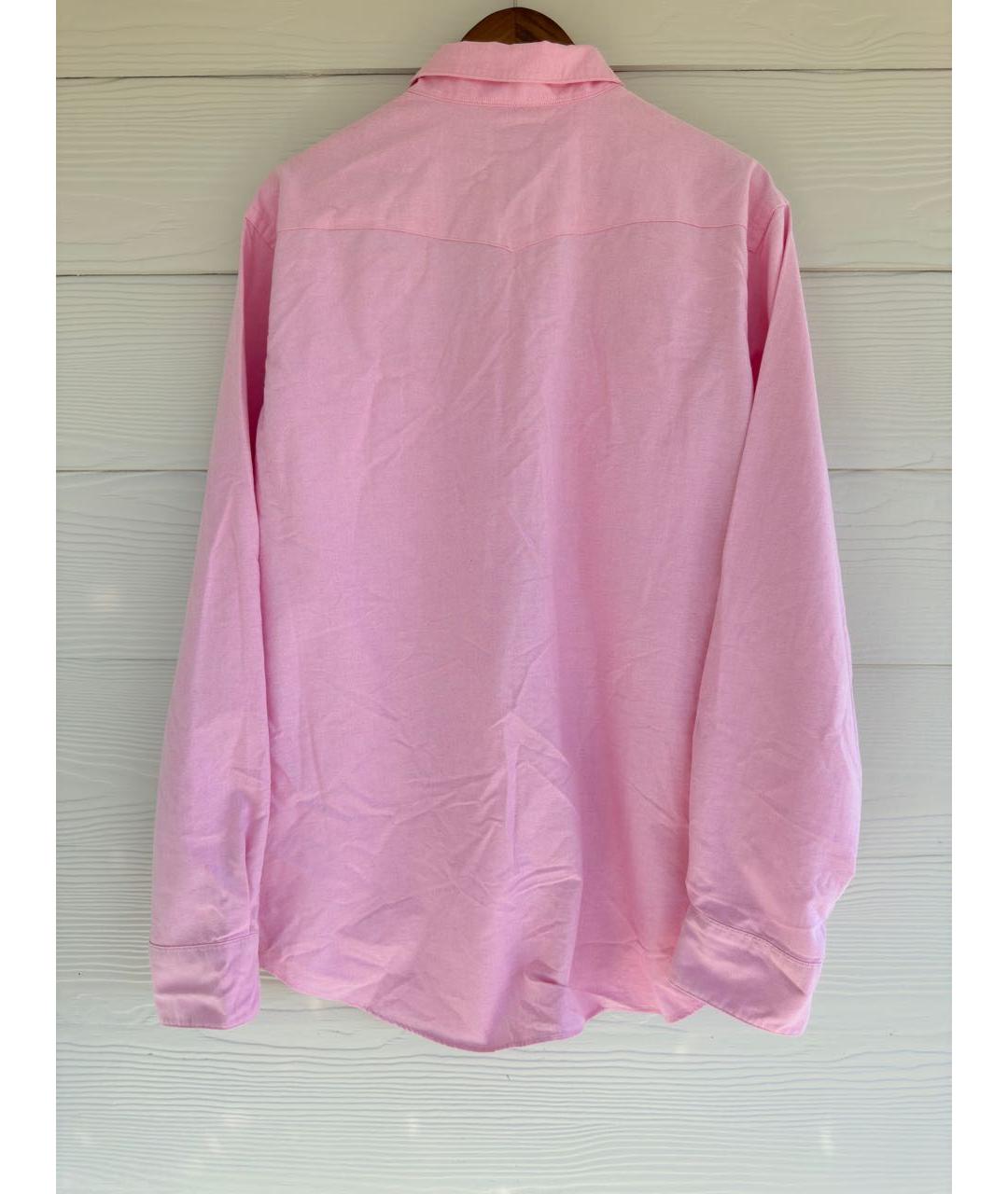 POLO RALPH LAUREN Розовая хлопковая кэжуал рубашка, фото 8
