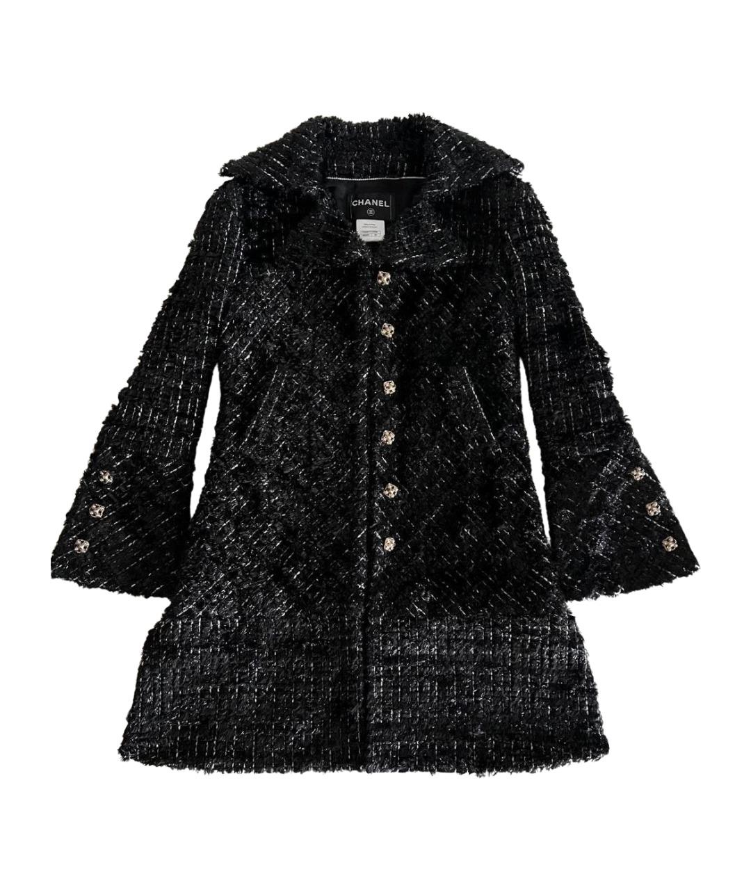 CHANEL Черный твидовый жилет, фото 1