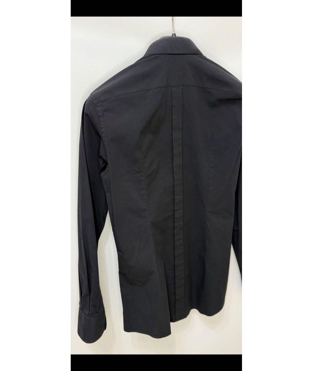 DOLCE&GABBANA Черная хлопковая кэжуал рубашка, фото 2