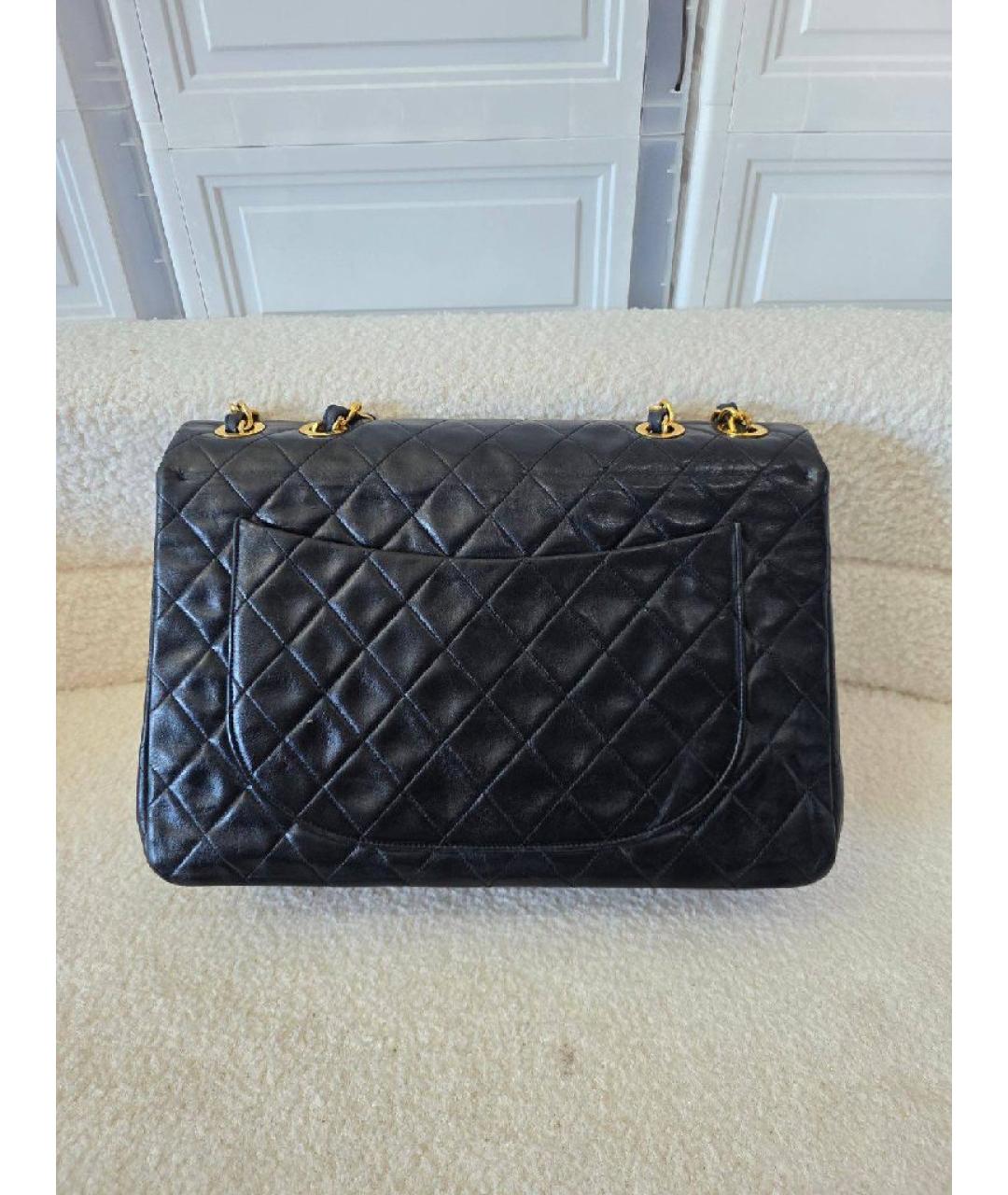 CHANEL Черная кожаная сумка через плечо, фото 3