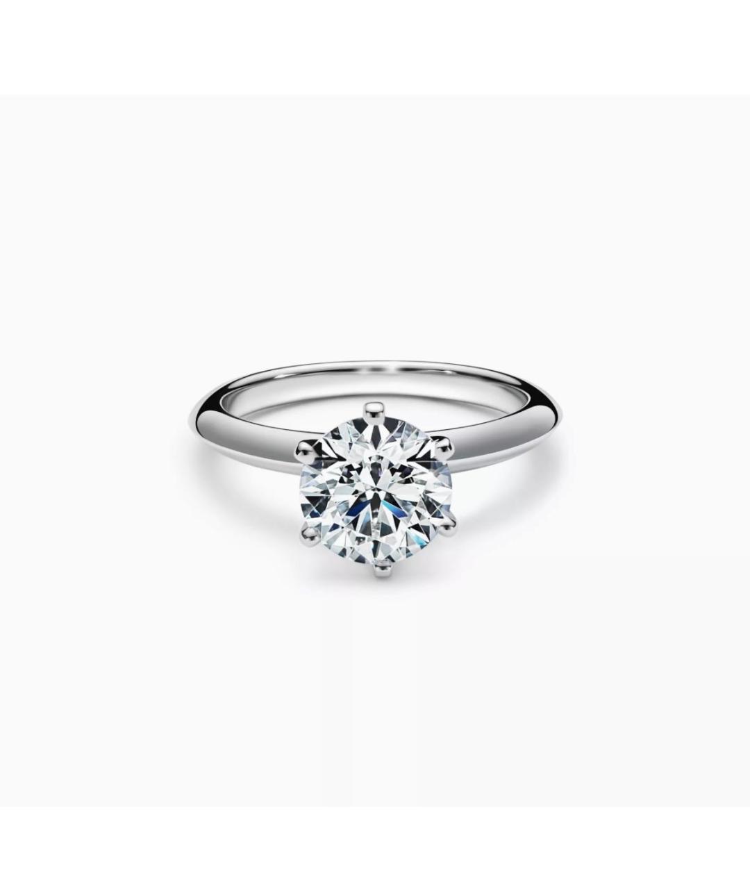 TIFFANY&CO Серебряное платиновое кольцо, фото 6