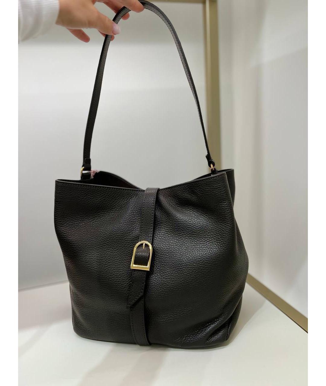 FURLA Коричневая кожаная сумка через плечо, фото 5