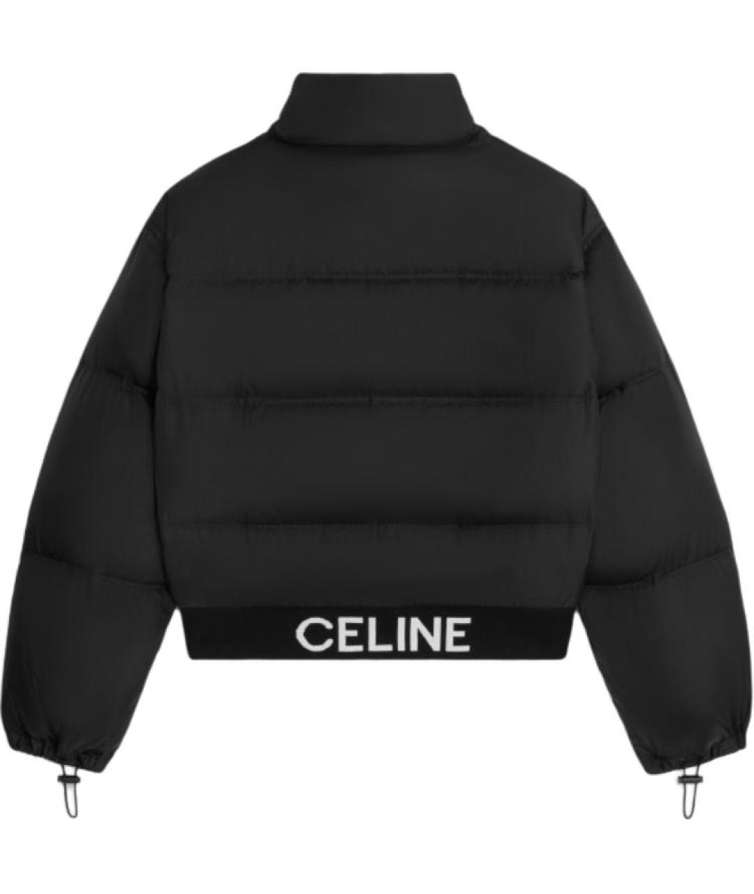 CELINE Черный полиамидовый пуховик, фото 2