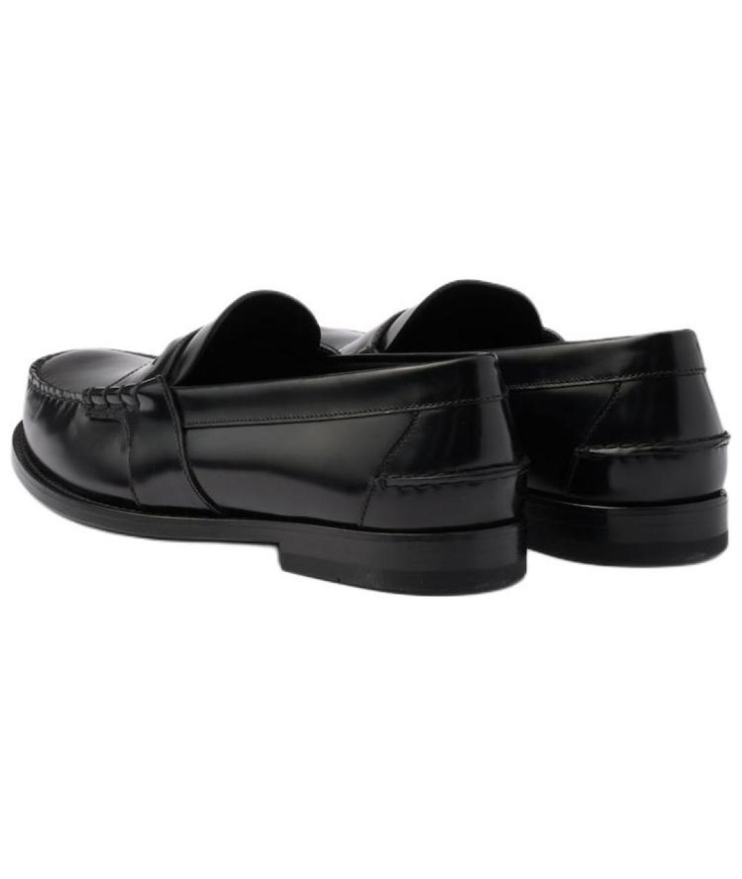 PRADA Черные кожаные лоферы, фото 4