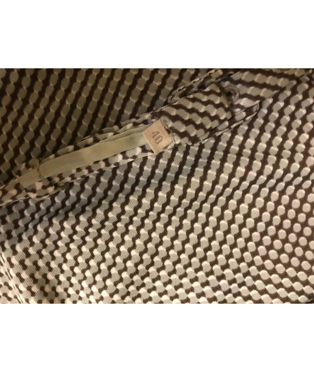 PRADA Серое шелковое коктейльное платье, фото 5