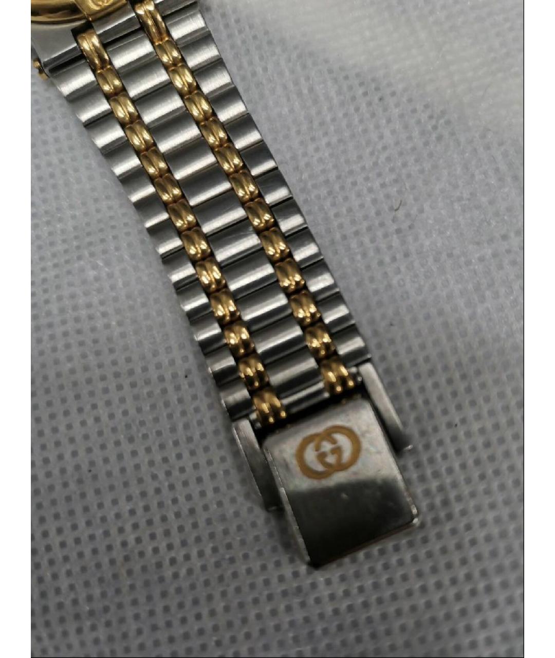 GUCCI Серебряные металлические часы, фото 7