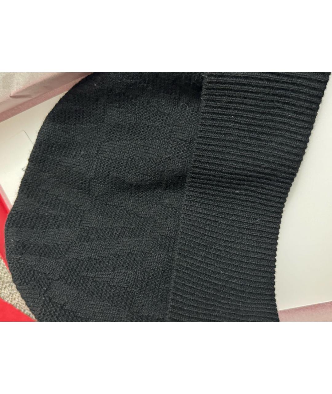 VALENTINO Черная шерстяная шапка, фото 5