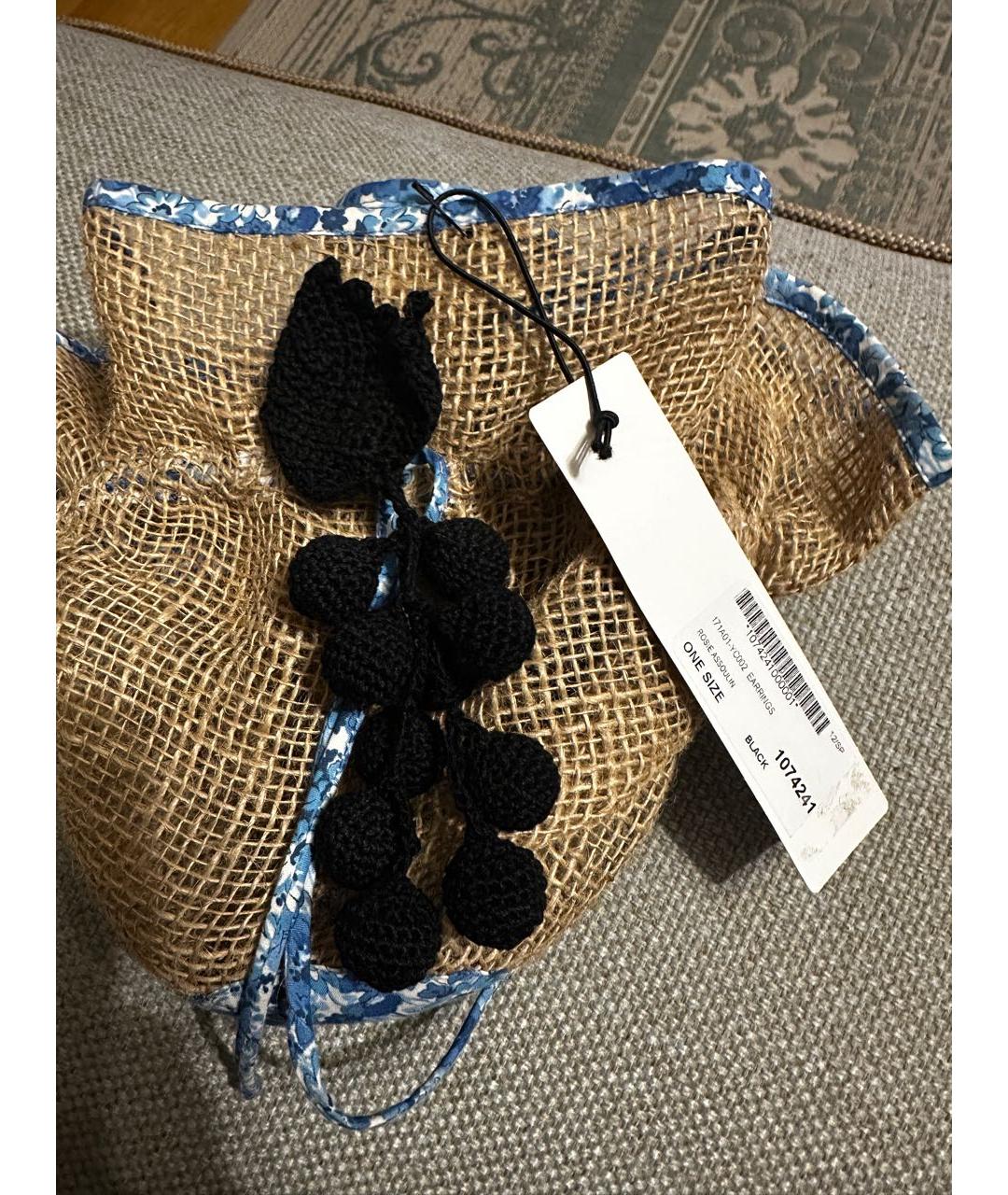 ROSIE ASSOULIN Черные серьги, фото 2