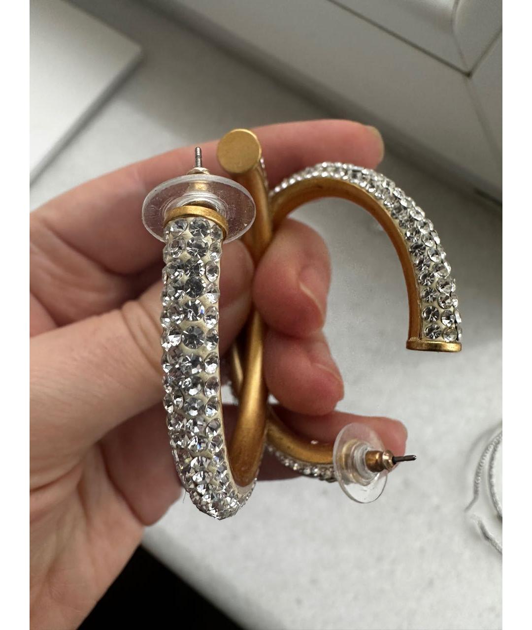 KATE SPADE Золотые металлические серьги, фото 5