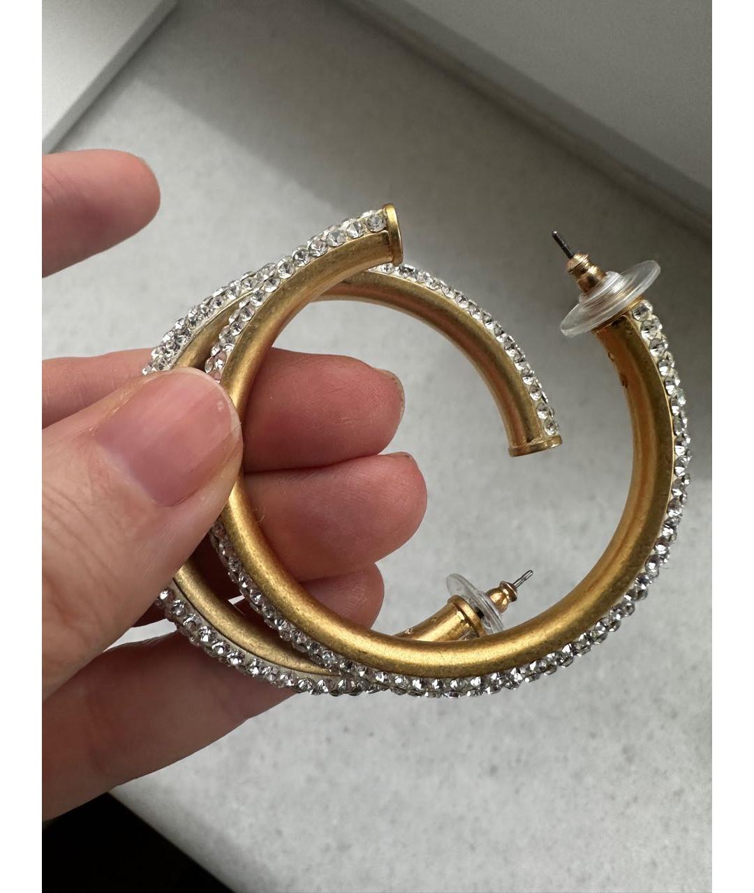 KATE SPADE Золотые металлические серьги, фото 3