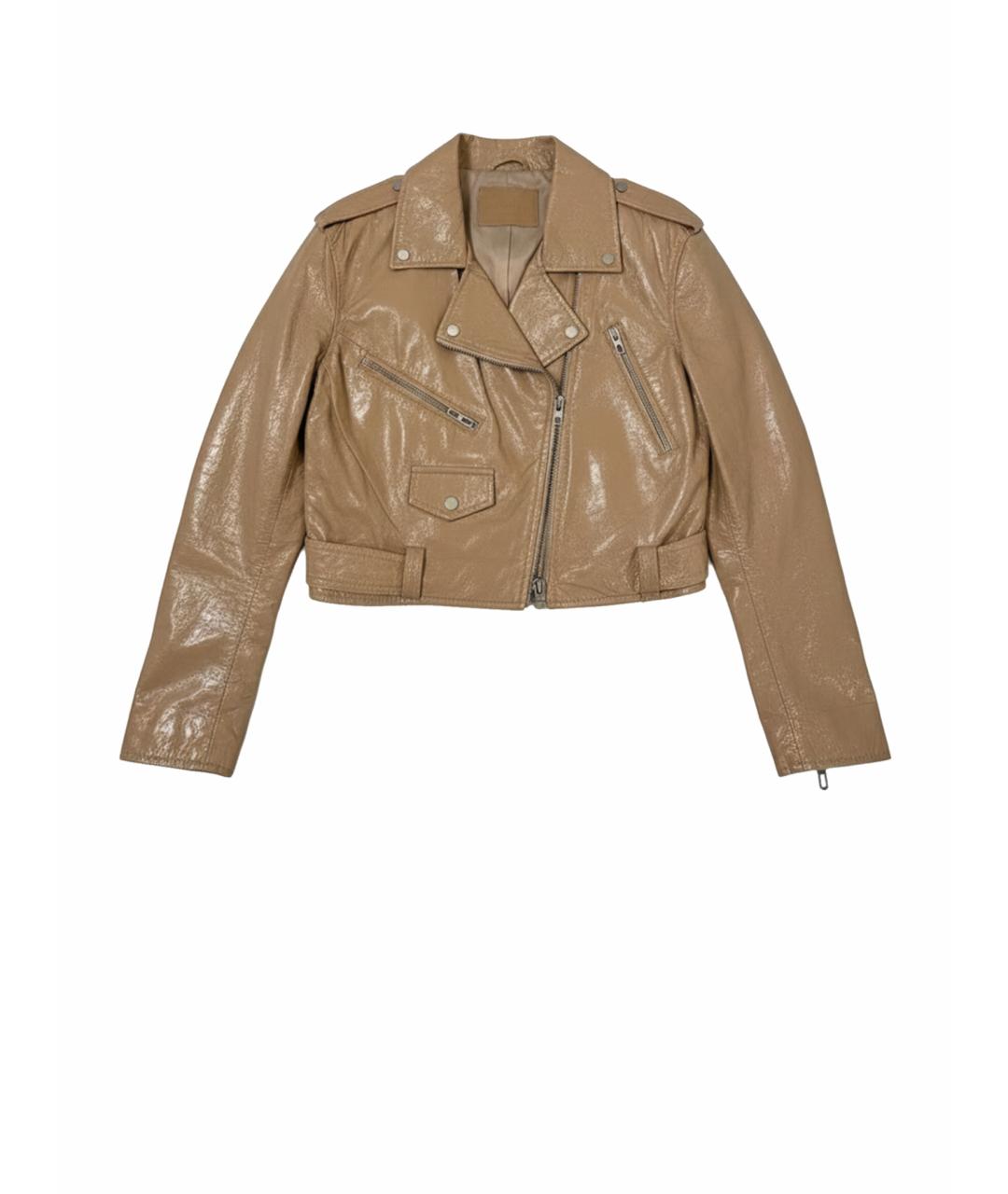 DROME Бежевая кожаная куртка, фото 1