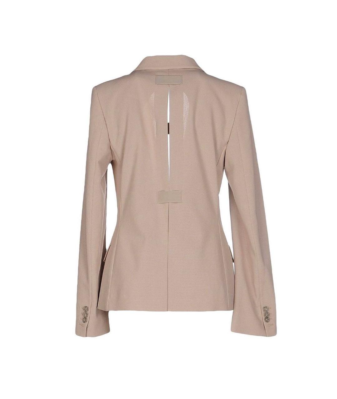 MM6 MAISON MARGIELA Бежевый хлопковый жакет/пиджак, фото 2