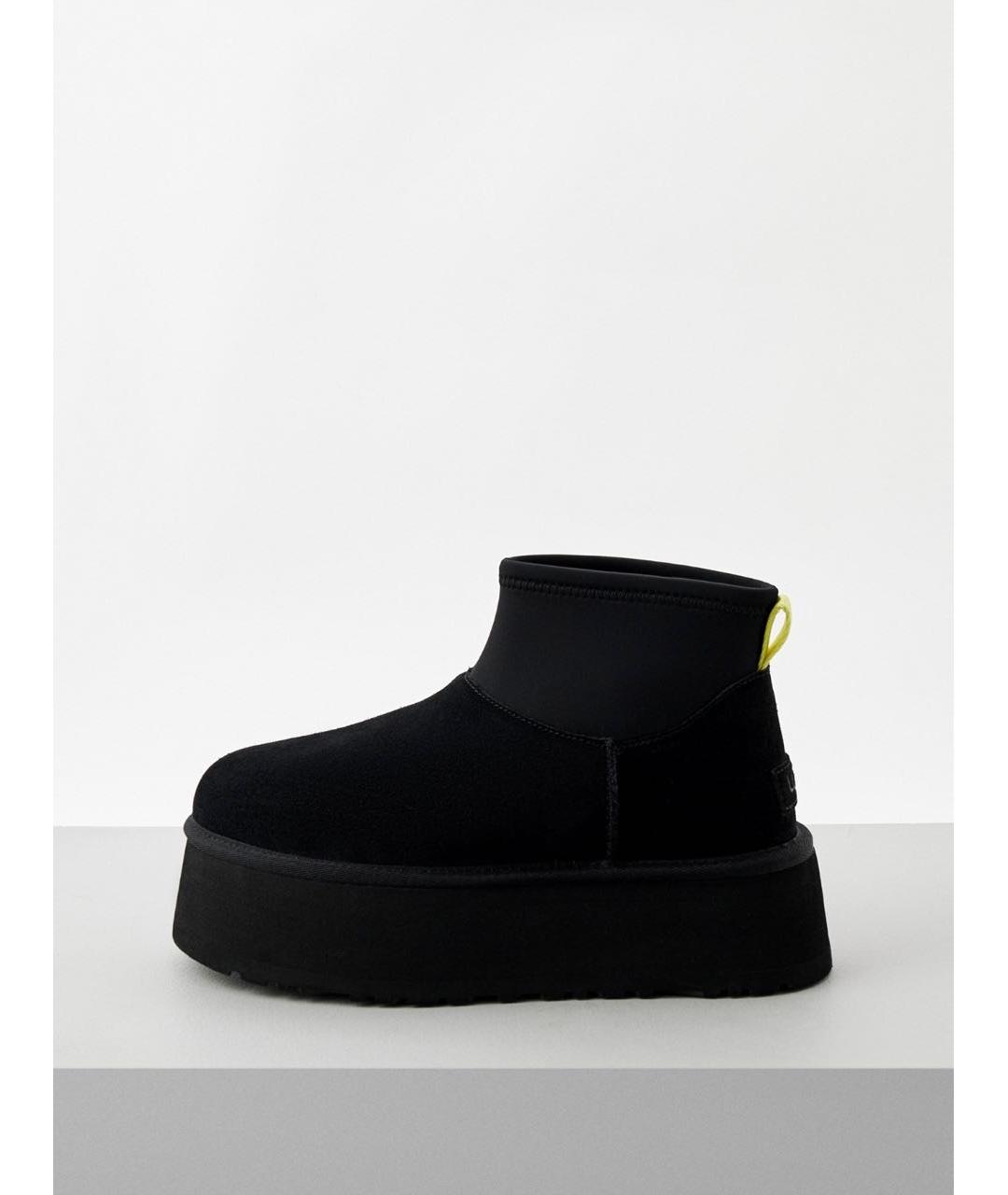 UGG AUSTRALIA Черные замшевые ботинки, фото 4