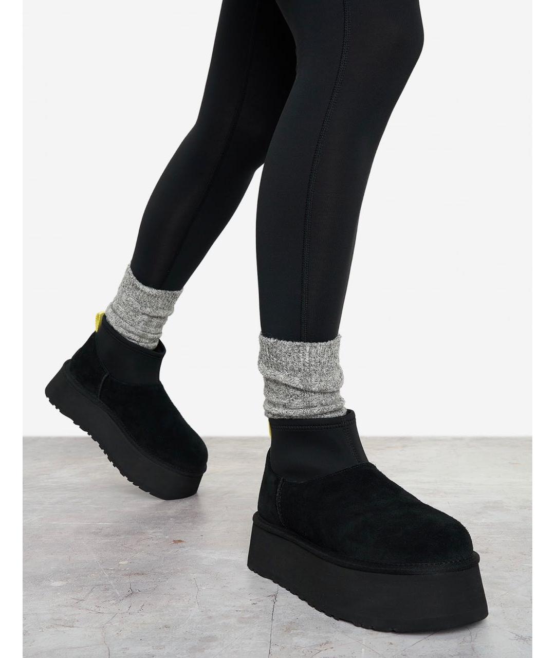 UGG AUSTRALIA Черные замшевые ботинки, фото 3