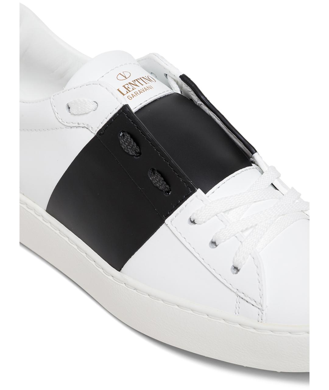 VALENTINO Белые кожаные кроссовки, фото 4