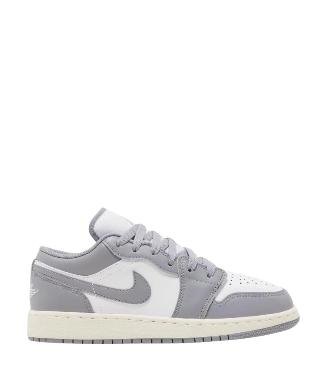 JORDAN Серые кожаные кроссовки, фото 1