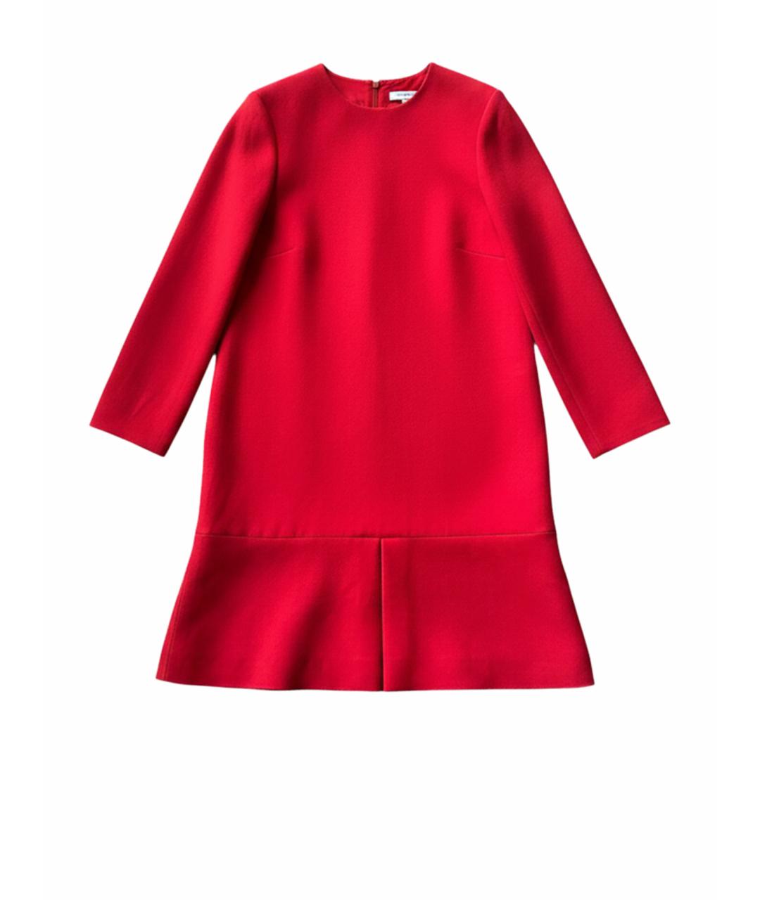 CHRISTIAN DIOR Красное хлопковое повседневное платье, фото 1