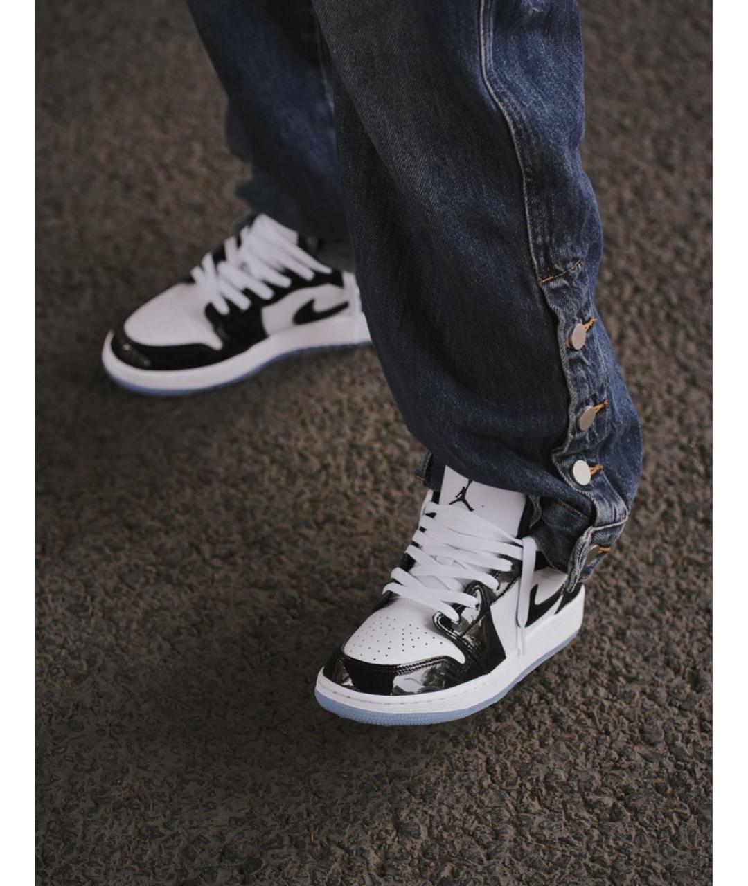 JORDAN Черные кроссовки из лакированной кожи, фото 7