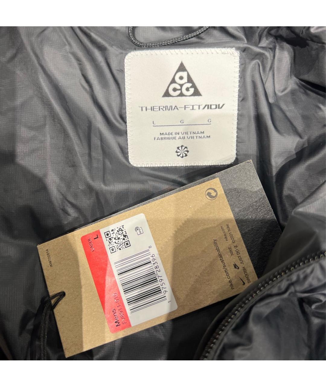 NIKE ACG Черный полиэстеровый пуховик, фото 3