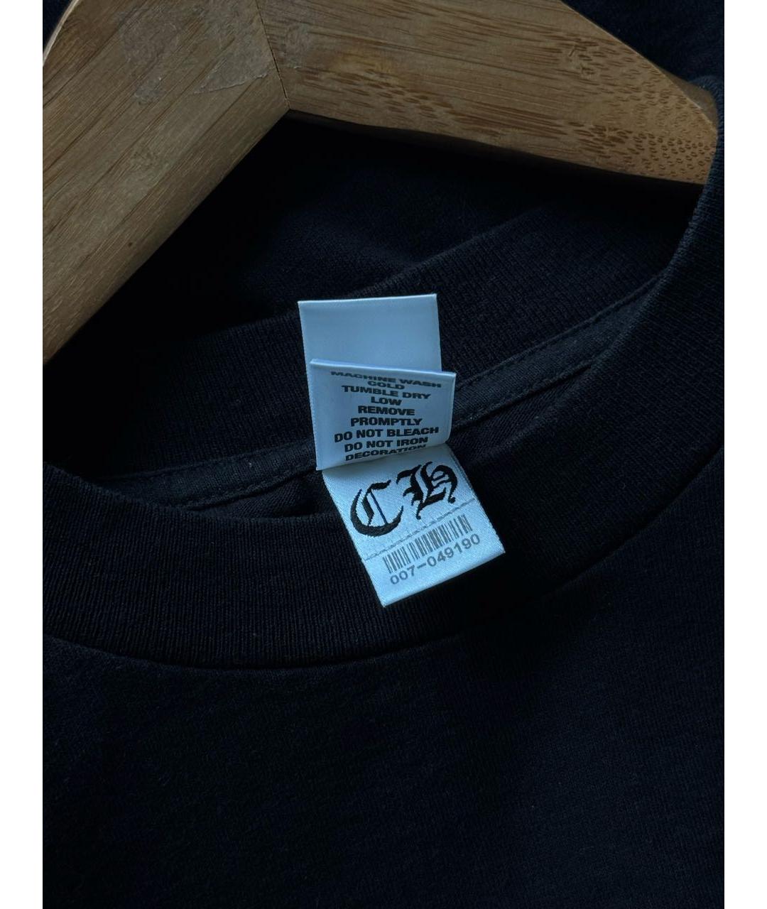 CHROME HEARTS Черная хлопковая футболка, фото 6