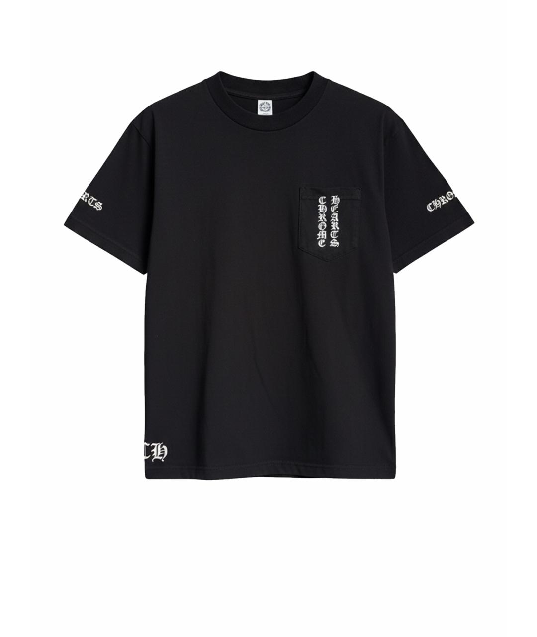 CHROME HEARTS Черная хлопковая футболка, фото 1