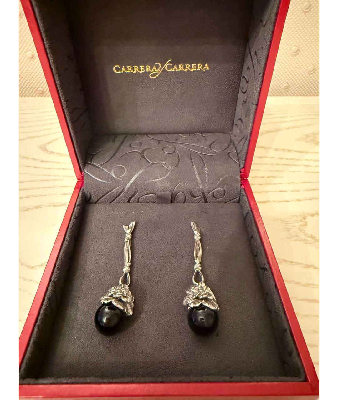 CARRERA Y CARRERA Серебряные серьги из белого золота, фото 5