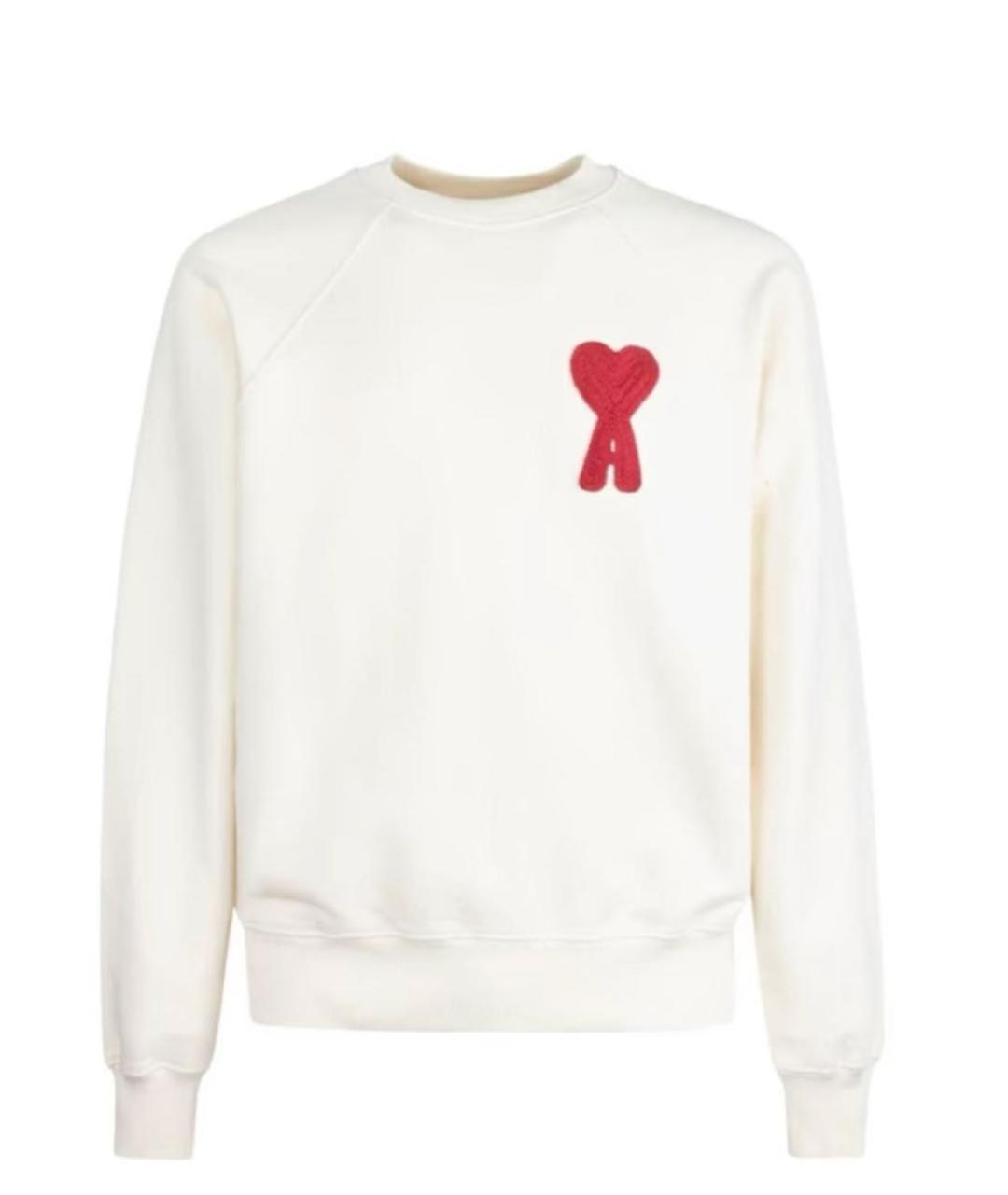 Ami Paris Бежевый хлопковый джемпер / свитер, фото 5