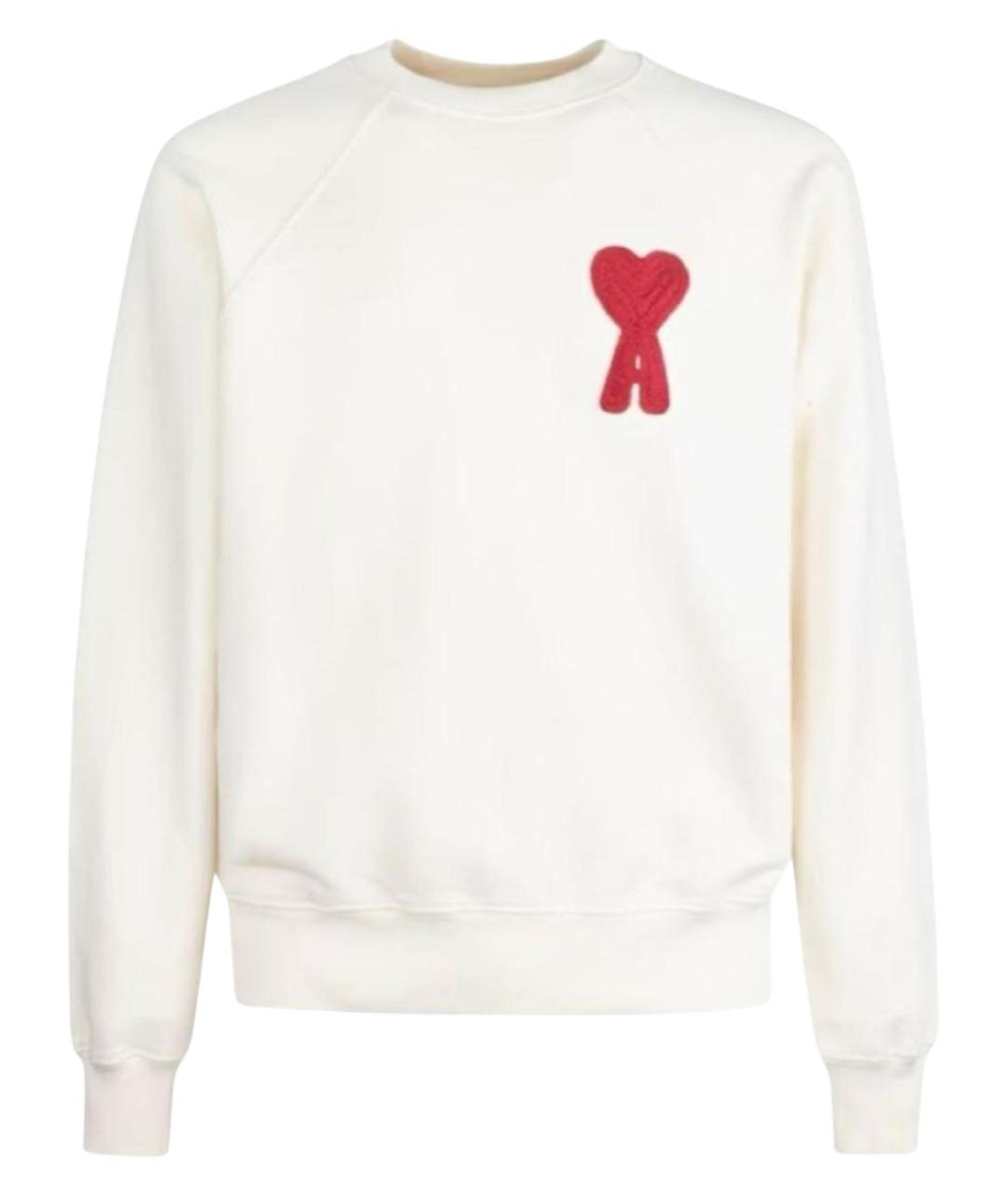 Ami Paris Бежевый хлопковый джемпер / свитер, фото 1