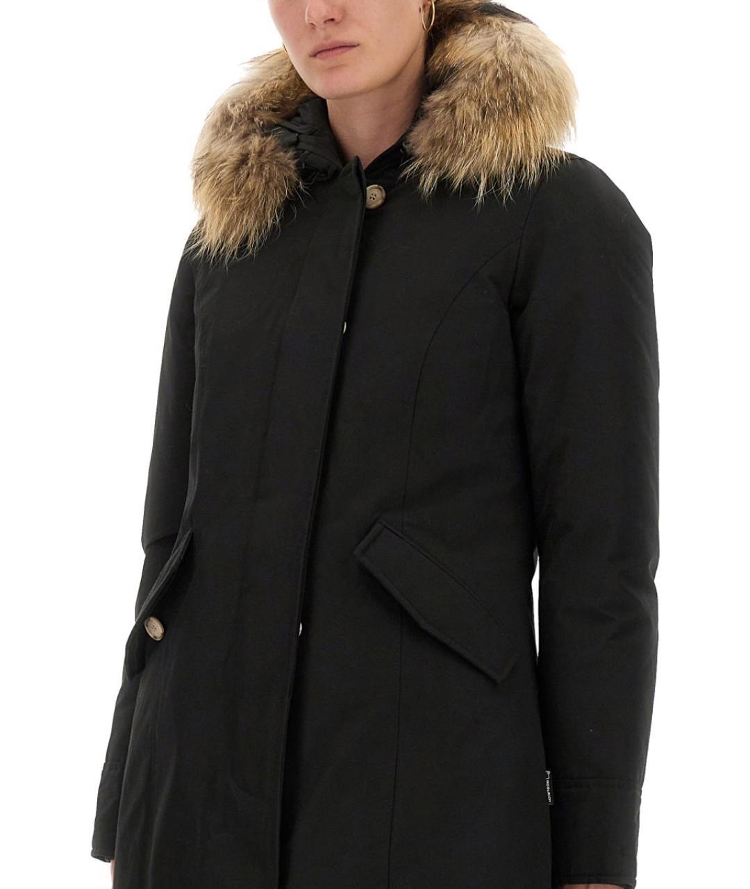 WOOLRICH Черная хлопковая парка, фото 3