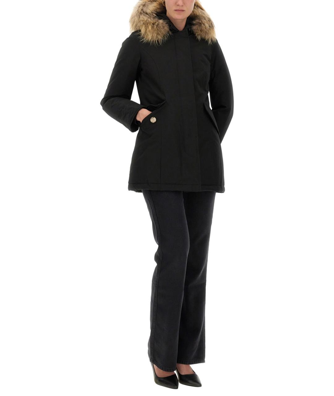 WOOLRICH Черная хлопковая парка, фото 2