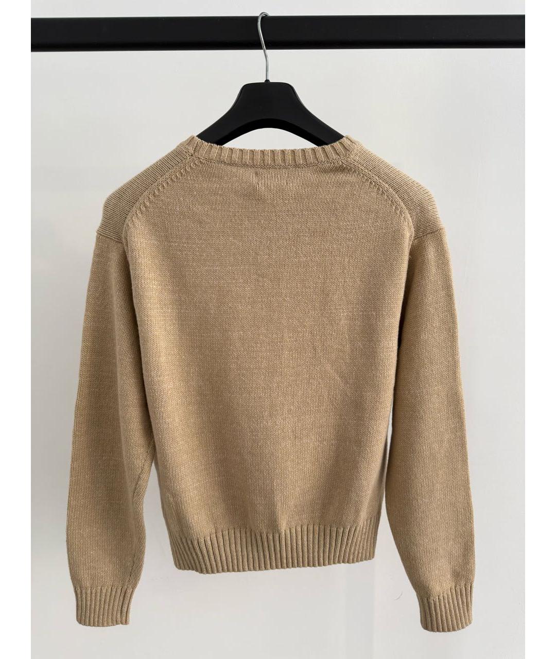 POLO RALPH LAUREN Бежевый хлопковый джемпер / свитер, фото 8