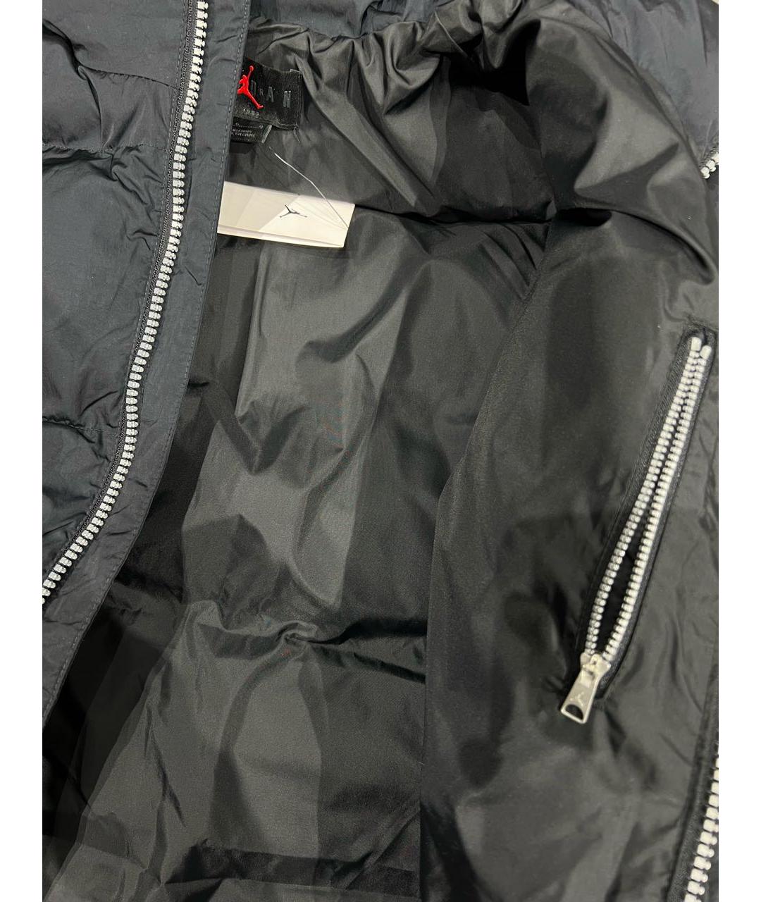 JORDAN Черный полиэстеровый пуховик, фото 5