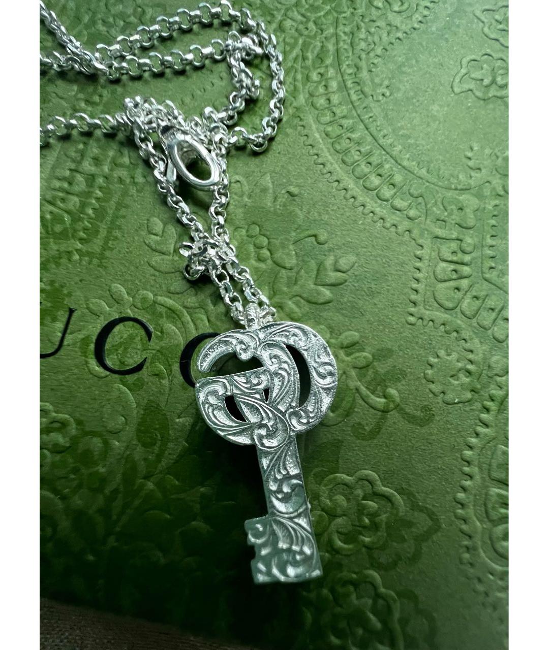 GUCCI Серебряная серебряная подвеска, фото 4