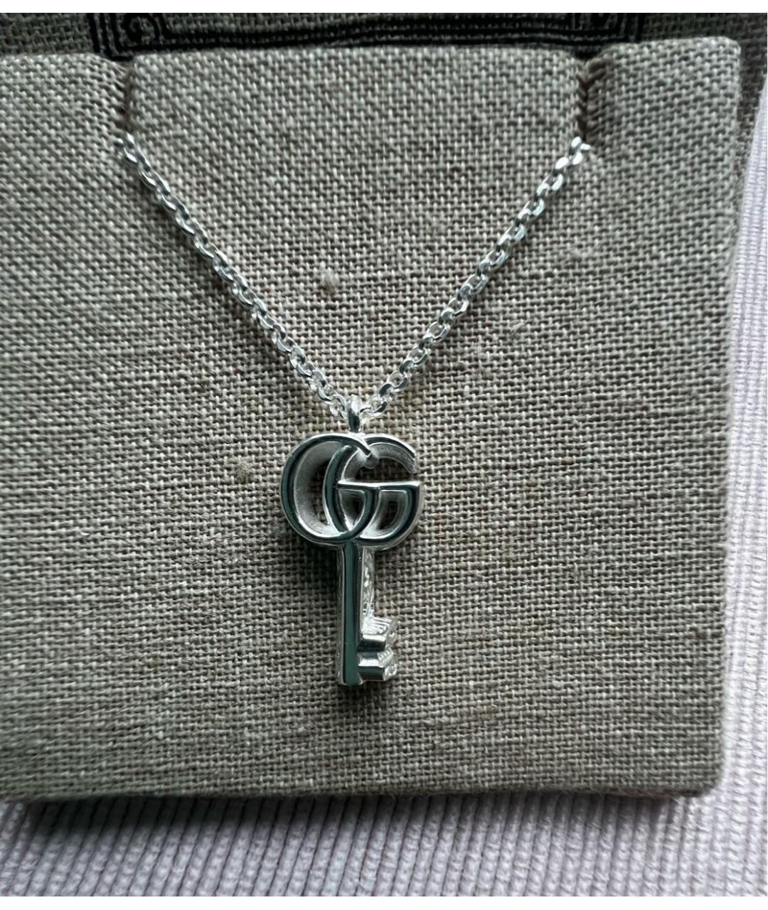 GUCCI Серебряная серебряная подвеска, фото 7