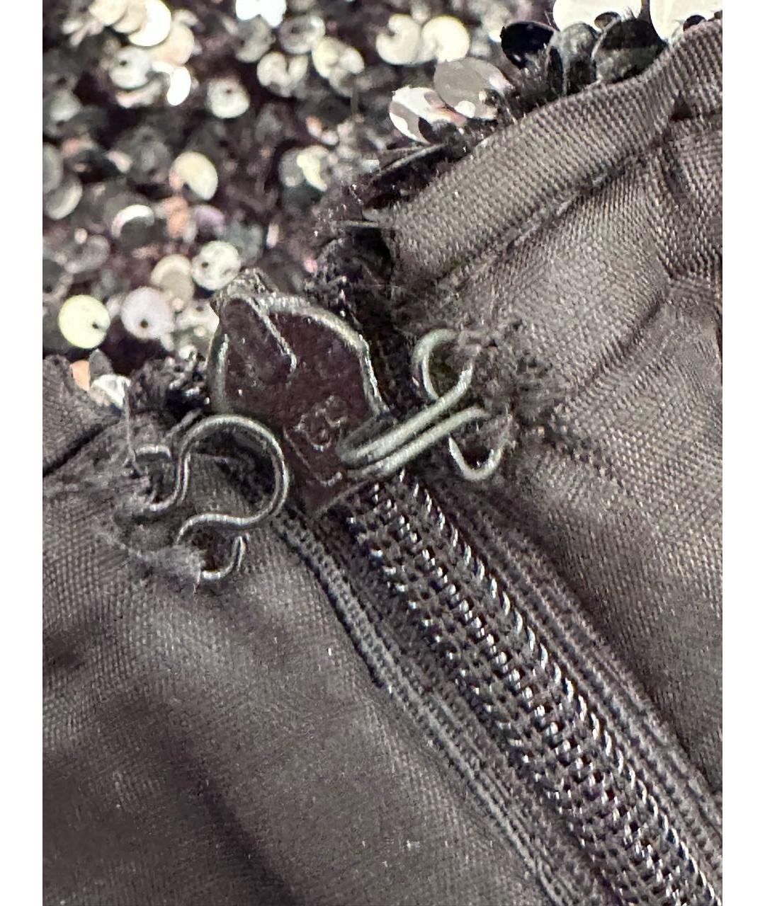 WEEKEND MAX MARA Серебряная полиэстеровая юбка мини, фото 5