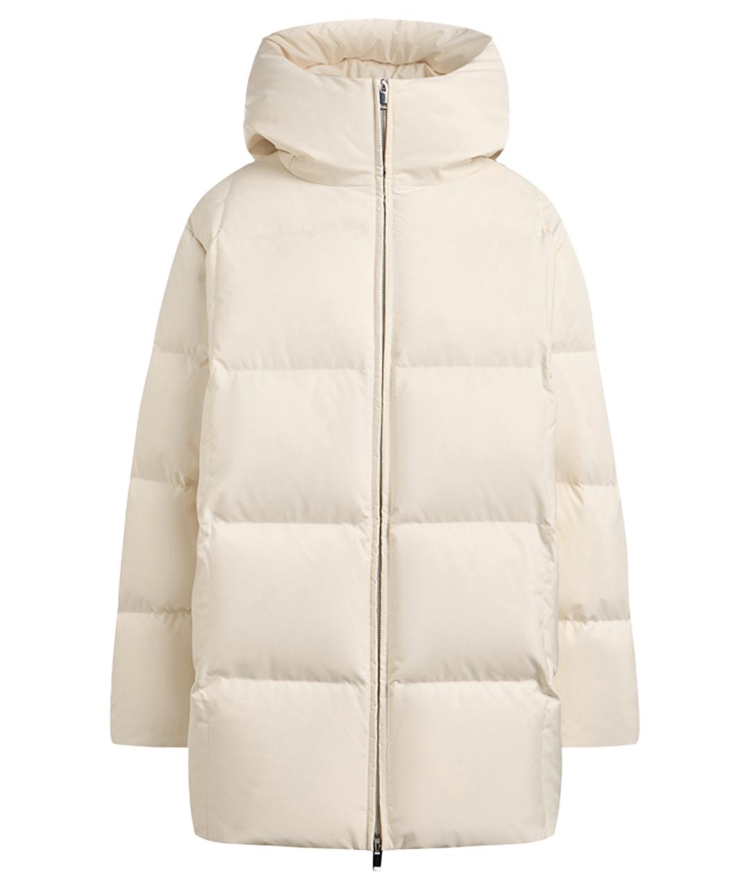 12 STOREEZ Белый полиэстеровый пуховик, фото 1