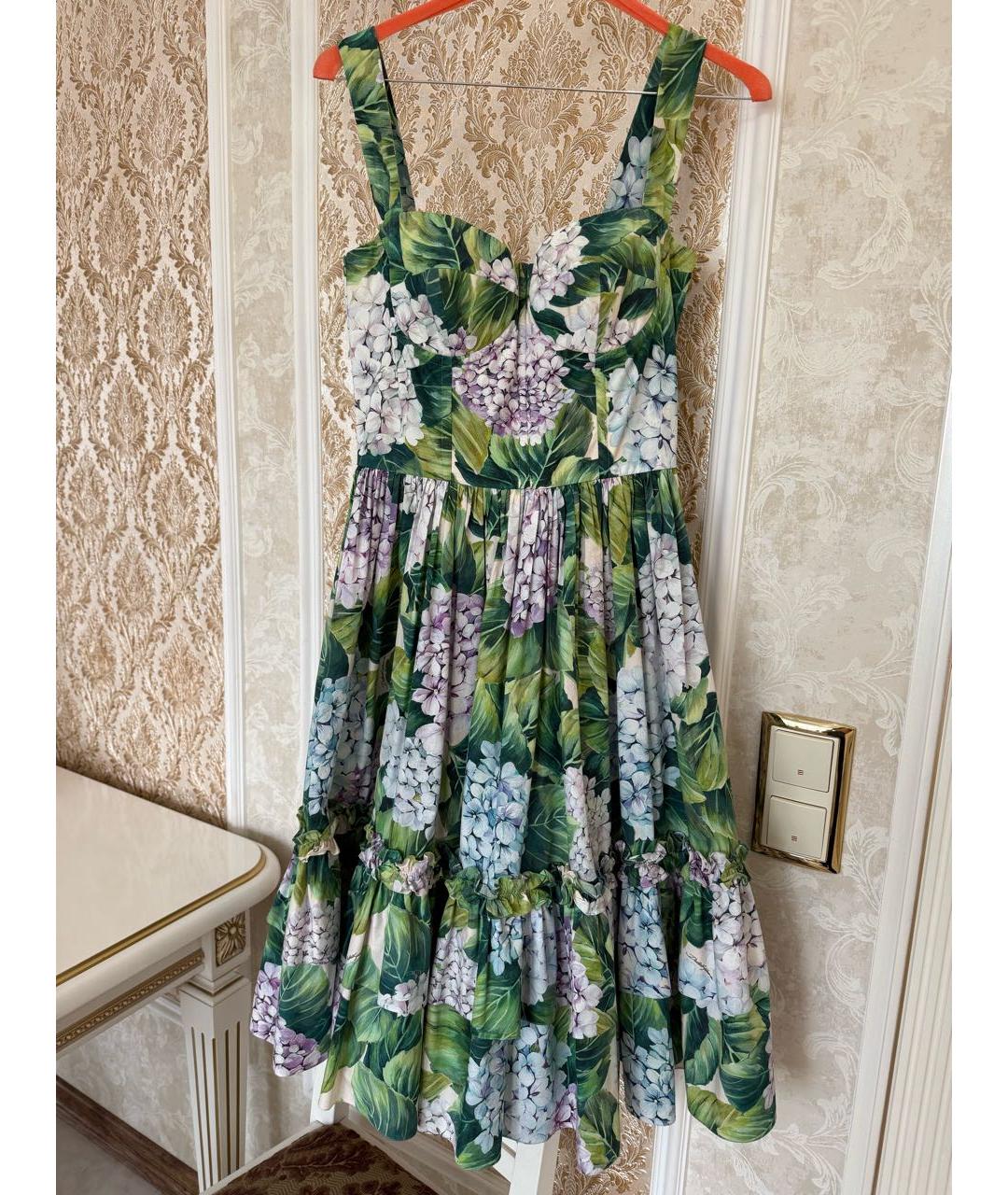 DOLCE&GABBANA Мульти хлопковый сарафан, фото 2