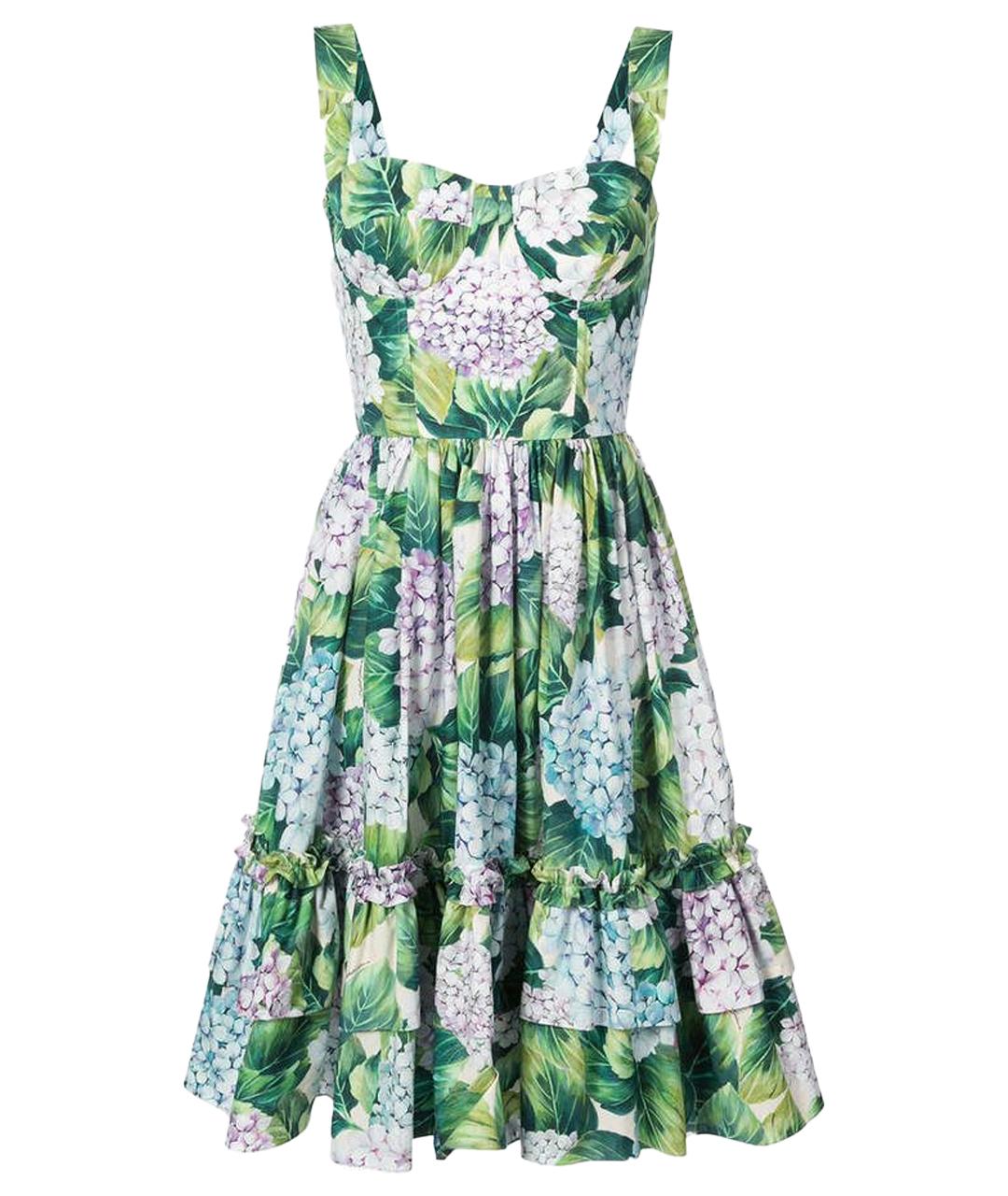 DOLCE&GABBANA Мульти хлопковый сарафан, фото 1