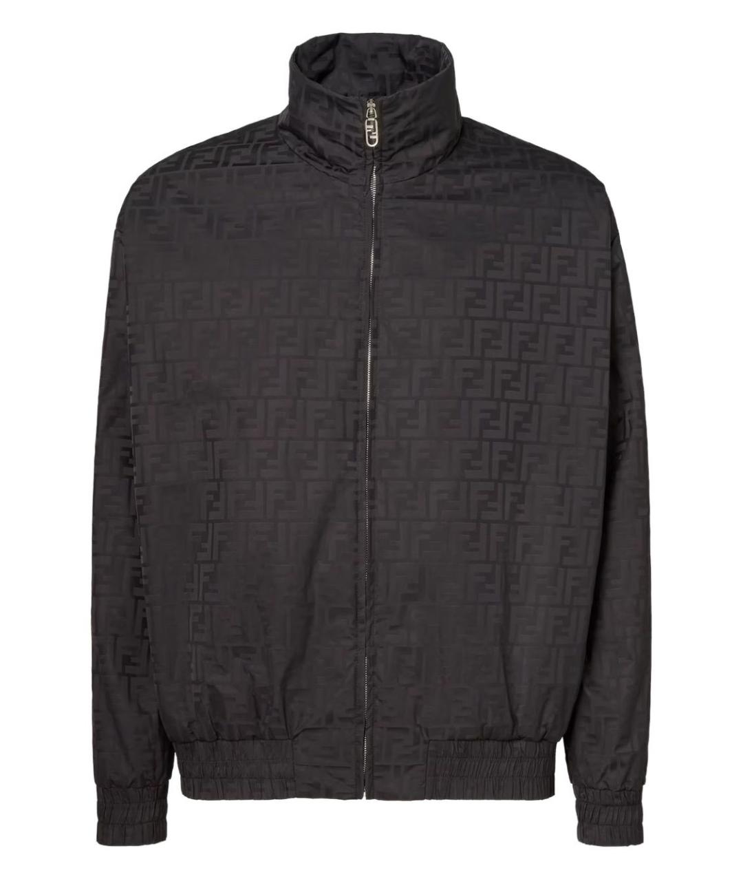 FENDI Черная полиэстеровая куртка, фото 1