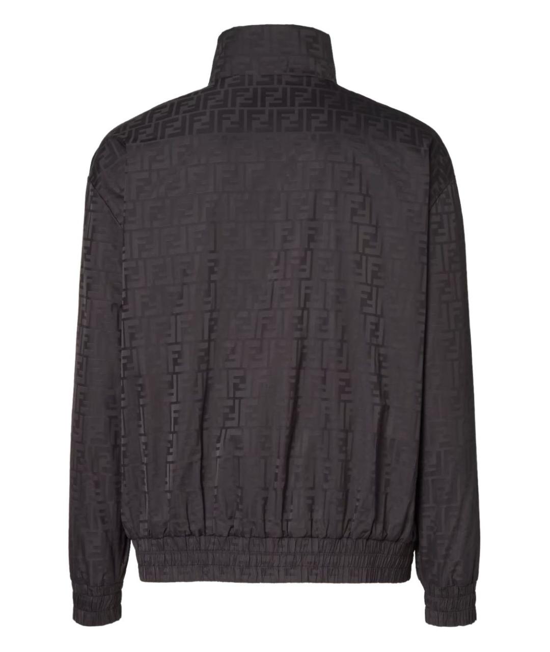 FENDI Черная полиэстеровая куртка, фото 2