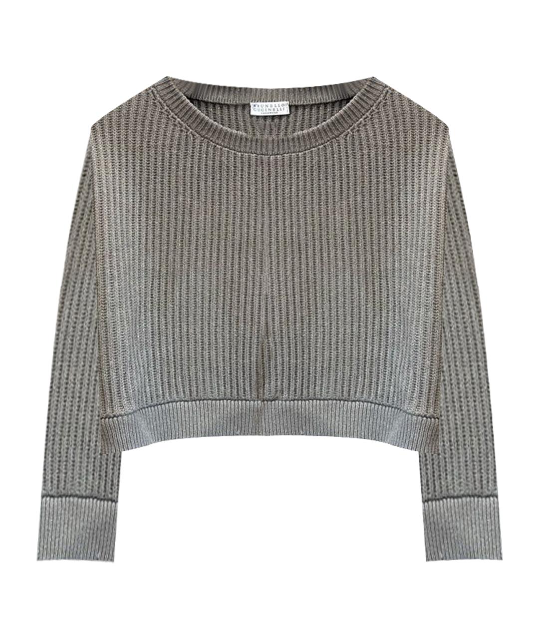 BRUNELLO CUCINELLI Зеленый кашемировый джемпер / свитер, фото 1