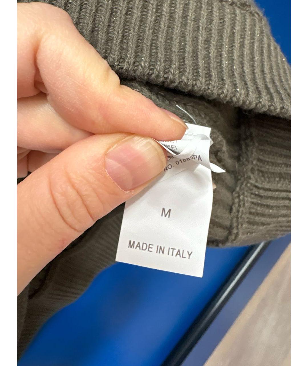 BRUNELLO CUCINELLI Зеленый кашемировый джемпер / свитер, фото 4