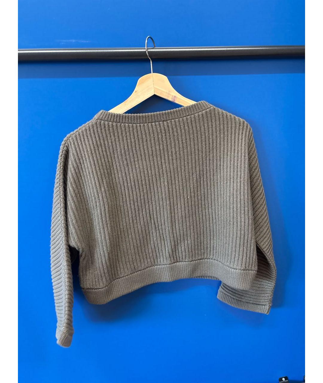 BRUNELLO CUCINELLI Зеленый кашемировый джемпер / свитер, фото 2