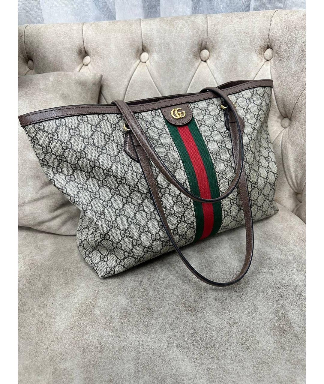 GUCCI Мульти кожаная сумка с короткими ручками, фото 4