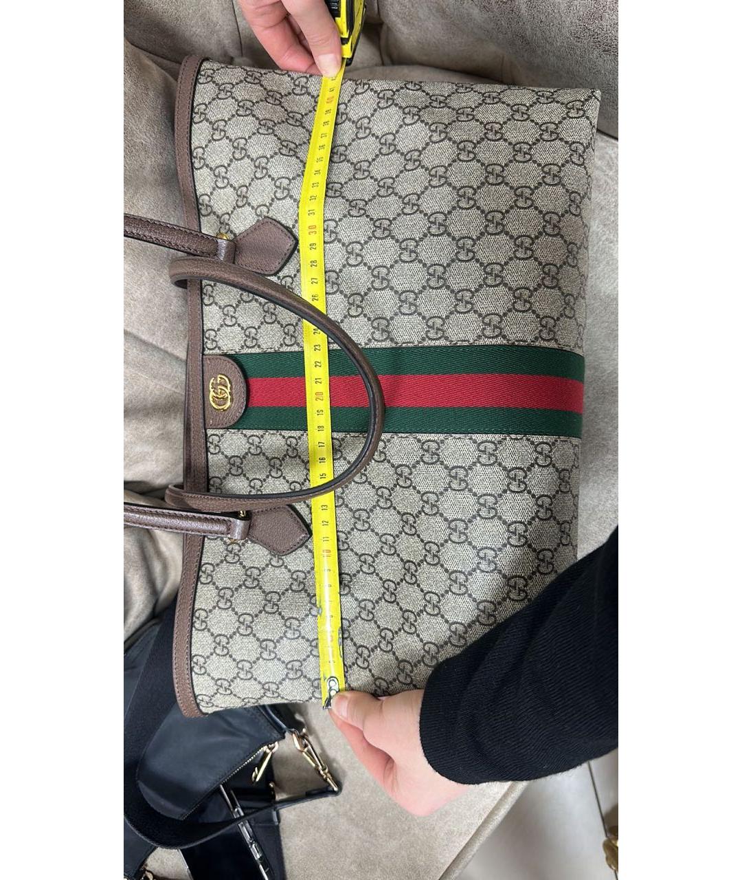GUCCI Мульти кожаная сумка с короткими ручками, фото 3