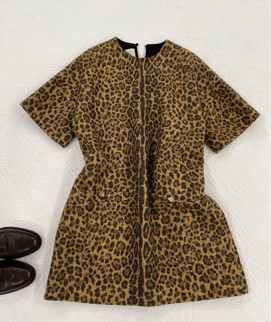 VALENTINO Коричневое хлопковое повседневное платье, фото 3